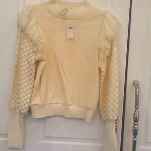 Ladies stretch and knit sweater